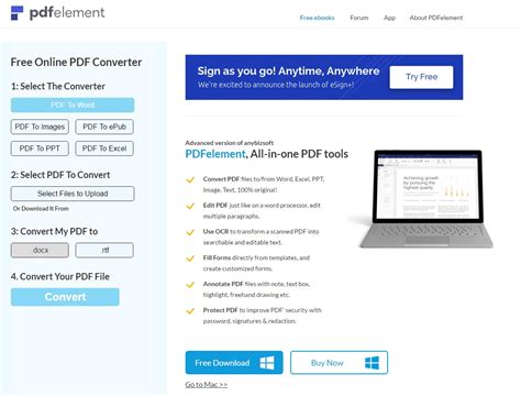 Top 8 Kostenlose Online PDF in Excel Konverter〡PDFelement