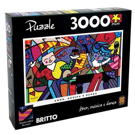 Quebra Cabe As Pc Romero Britto Grow Quebra Cabe A Magazine Luiza