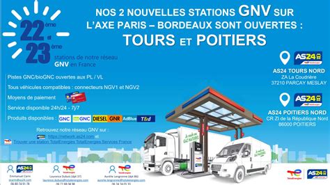 As Ouvre Deux Nouvelles Stations Gnv Tours Et Poitiers