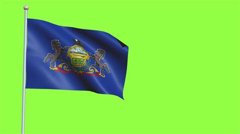 Pennsylvania Flag Slow Motion 41474376 Stock Video at Vecteezy