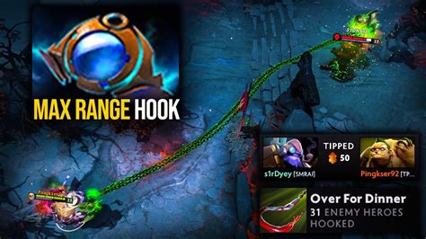 Epic Magnetic Hook Pudge Full Map Gank Nowhere Is Safe For Enemy