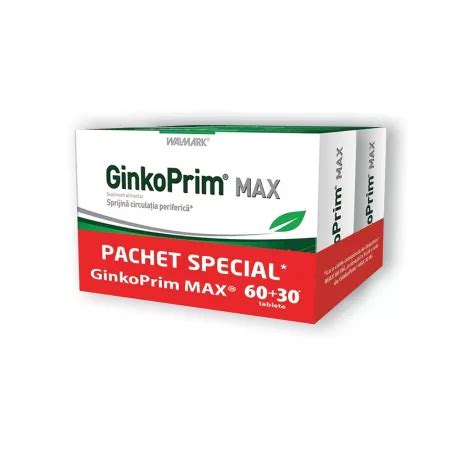 GINKO PRIM MAX 120MG X 60TB 30TB CADOU WALMARK PharmaA Z