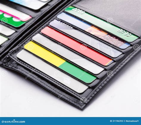 Wallet with cards stock image. Image of financial, retail - 31196393