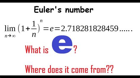 What Is E Euler S Number Where Does E Come From The Origin