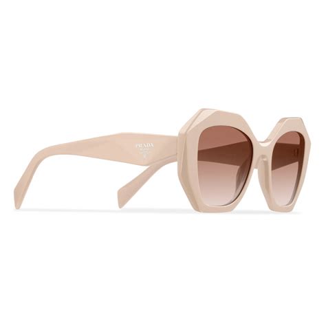 Prada Prada Symbole Oversized Geometric Sunglasses Powder Pink Prada Collection