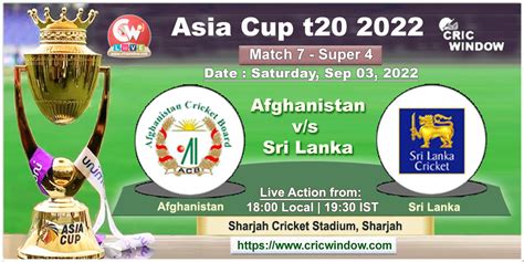 Afghanistan Vs Sri Lanka Asia Cup T20 Live Report 2022