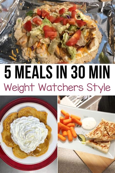 5 Meals Under 30 Minutes Each - Smileys Points