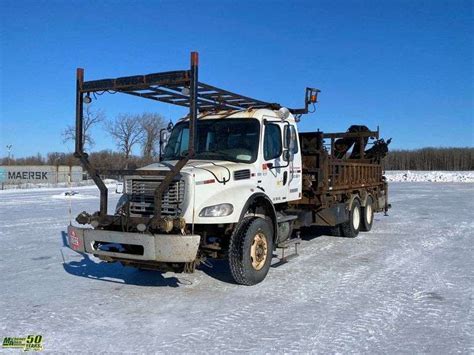 2007 Freightliner M2 112V T A Hiab 144CLX Picker Deck Truck Michener