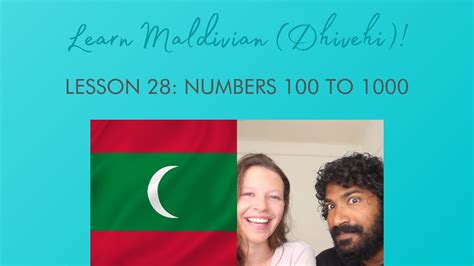 Learn Maldivian Dhivehi Lesson 28 Numbers 100 To 1000 Youtube