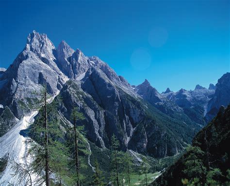 Wandern Wanderung zur Drei Zinnen Hütte vom Eingang Innerfeldtal 4