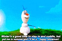 Frozen Olaf Snow Angel Gif