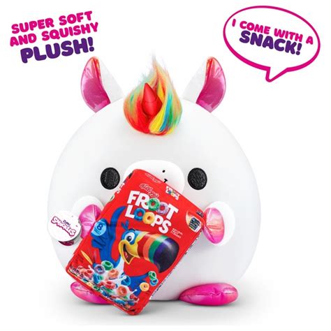 Snackles Super Sized Kuscheltier Einhorn Loopy Mit Froot Loops Serie 1