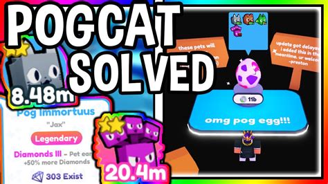 How To Get Pogcat Solved In Pet Simulator X Roblox Youtube