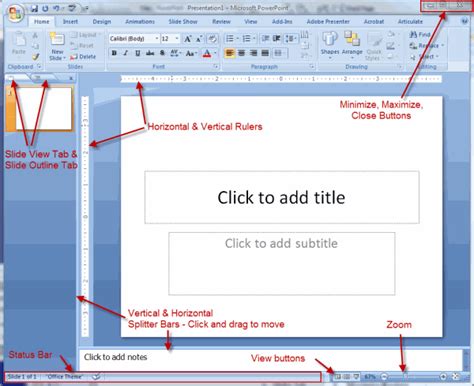 Parts Of Microsoft Excel: Parts OF Microsoft PowerPoint