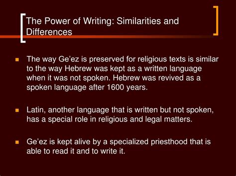 Ppt The Power Of The Text Geez An Ancient Ethiopic Script In