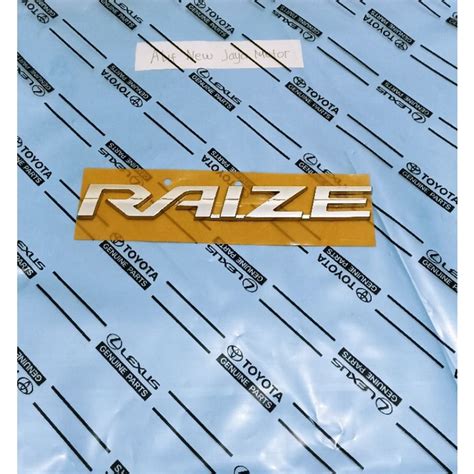 Jual Emblem Tulisan RAIZE Chrome Original Shopee Indonesia