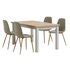 Markskel L Table L Grey Bistrup Chairs Sand Jysk