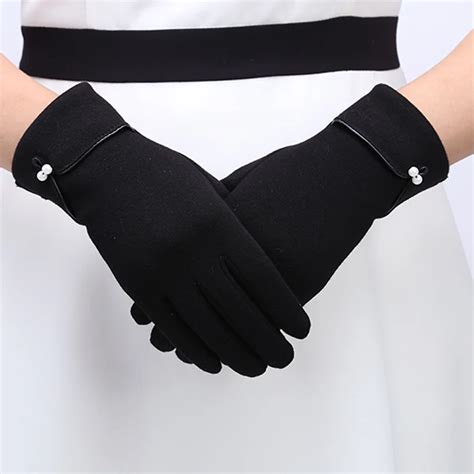 Female Gloves Mitten Women Autumn Winter Outdoor Warm Inverted Cashmere