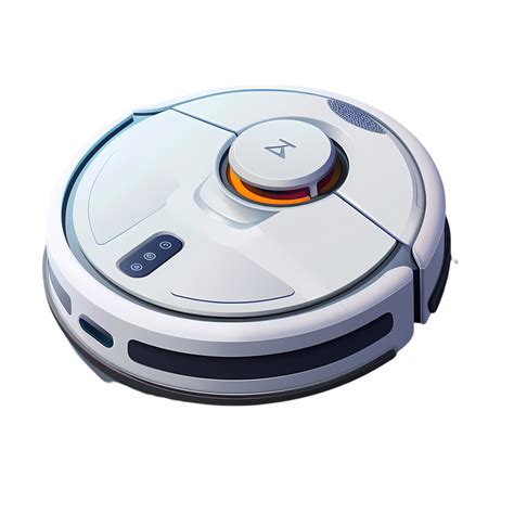 White Robot Vacuum Cleaner for Cleaning Floors 46803074 PNG