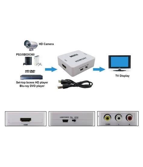 Terabyte Mini Hdmi 2av Up Scaler 1080p Hd Video Converter White Buy