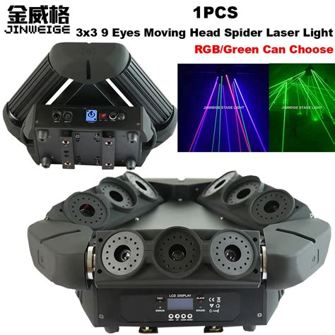 Free Shipping Amazing Effect X Eyes Spider Moving Head Led Laser