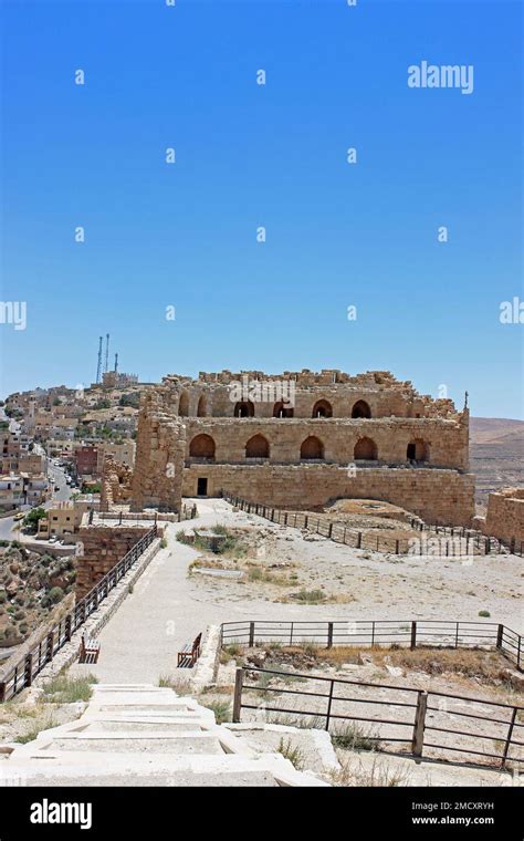 Kerak Castle Al Karak Jordan Stock Photo Alamy