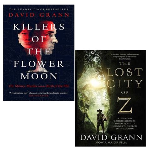 David Grann Collection 2 Books Set Killers Of The Flower Moon Lost