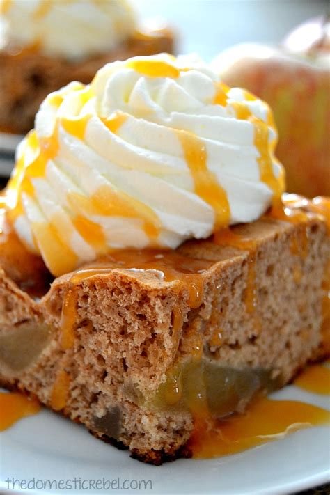 Caramel Apple Spice Cake The Domestic Rebel