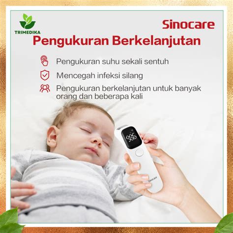 Jual Sinocare Termometer Infrared Aet R1d1 Thermometer Dahi Digital Alat Cek Suhu Tubuh