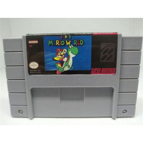 Fita Super Mario World Super Nintendo Novo Shopee Brasil