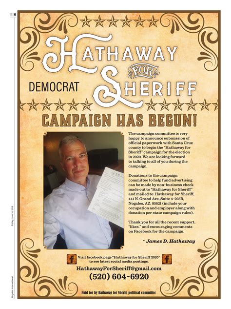 Hathaway For Sheriff Hathaway For Sheriff Powered By Donorbox