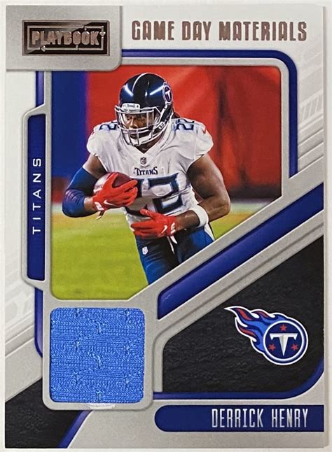 Derrick Henry 2021 Panini Playbook Football Tennessee Titans Game Day