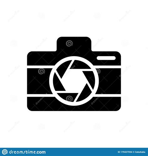 Camera Icon Flat Vector Template Design Trendy Stock Vector