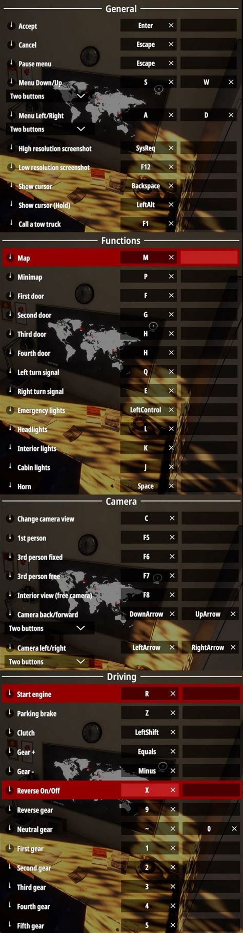 PC Controls for Bus World - Magic Game World