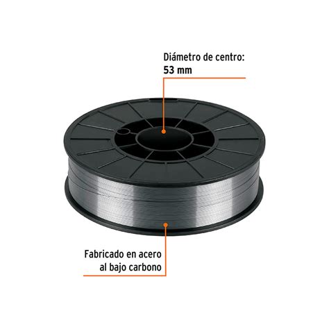 Microalambre De Acero Truper Micro Kg Con N Cleo Fundente