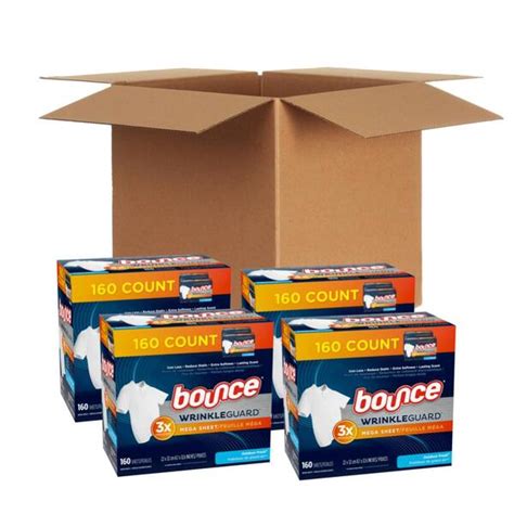 Bounce Wrinkleguard Mega Outdoor Fresh Scent Dryer Sheets Count