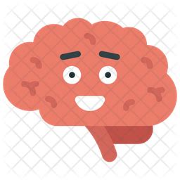 Brain Emoji Icon - Download in Flat Style