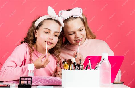 Premium Photo | Beauty salon Sisterhood happiness Skin care Kids makeup ...