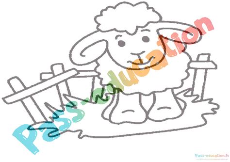 Coloriage mouton gratuit dessins à imprimer et colorier pour enfants