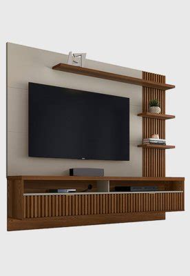 Painel Home P Tvs De At Polegadas Araruna Freij Off White Linea