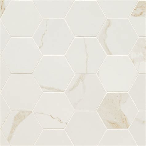 Msi Eden Calacatta X Hexagon Matte Mosaic Quality Floors More