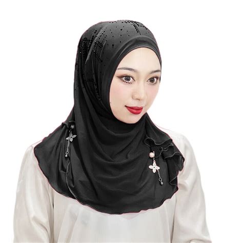 Chiffon Women Muslim Hijab Turban Shawl Islam Arab Stole Headwrap Scarf