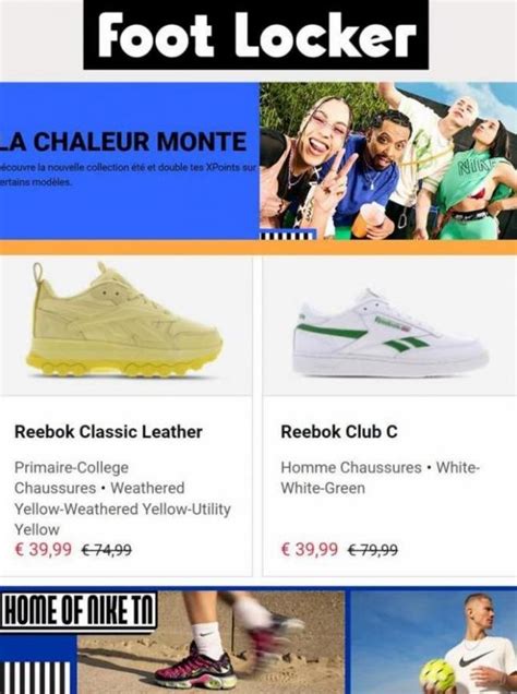 20 Semaine Week 16 5 2023 29 5 2023 Promos Reebok 30 Foot Locker