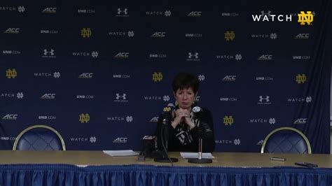 Ndwbb Post Game Press Conference Vs Pittsburgh Youtube