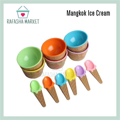 Jual Mangkok Es Krim In Ice Cream Bowl Snack Cup Mangkuk Cemilan Anak