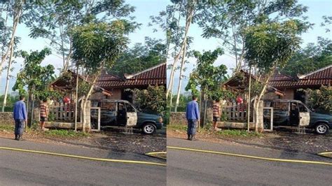 Panasi Mobil Lalu Ditinggal Pemiliknya Mandi Mobil Panther Terbakar Di