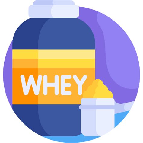 Whey Protein Detailed Flat Circular Flat Icon