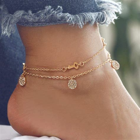 Amazon Simsly Key Beach Anklets Bracelet With Crystal Boho Ankle