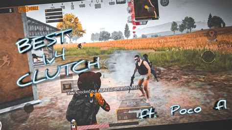 1v4 Clutch Pubgmobile Pubgkr Poco F1 Axom Youtube