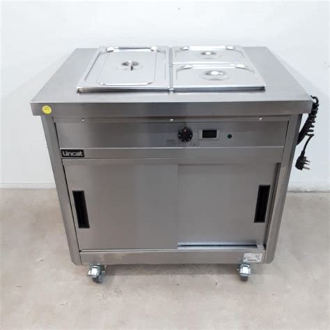 New B Grade Lincat P6B2 Bain Marie Hot Cupboard Trolley Wet 90cmW X 67cmD X 90cmH H2 Catering
